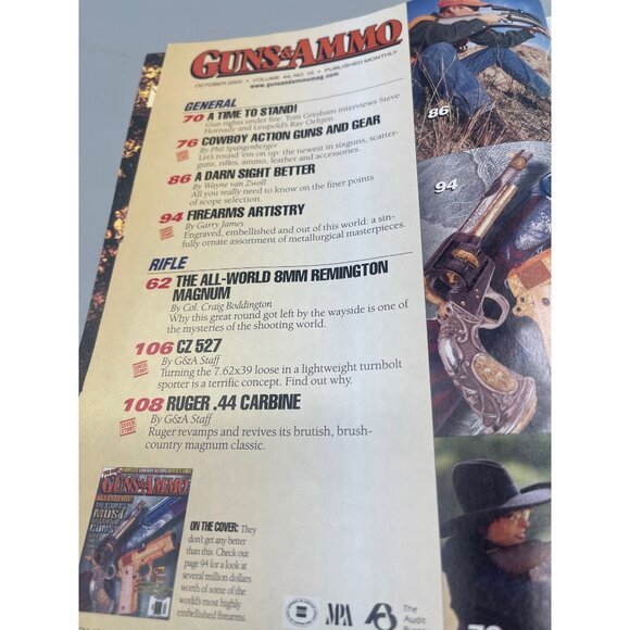 vintage guns & ammo magazine October 2000 English 122 pages READ - Picture 4 of 4